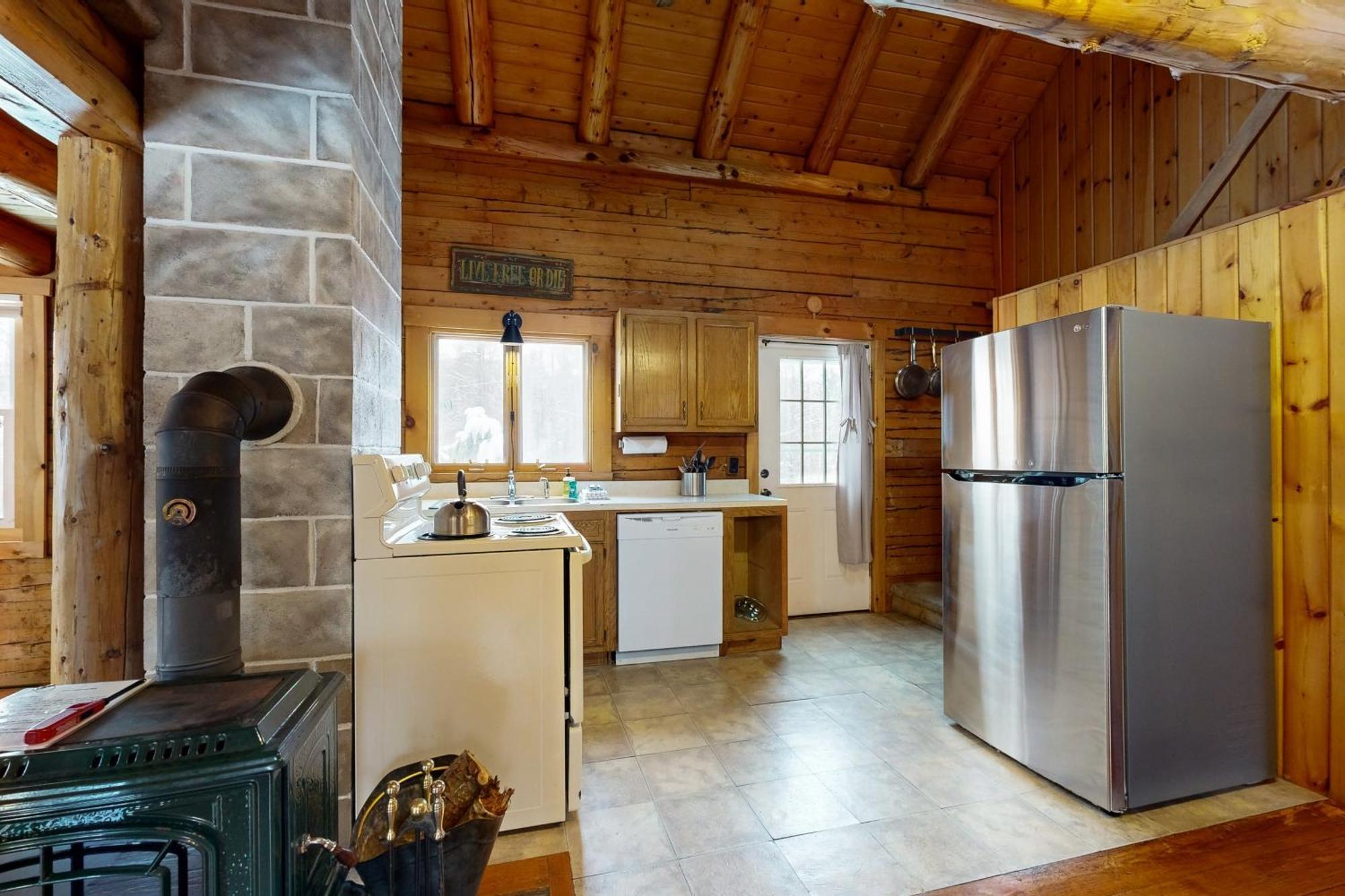 Twin View Log Home Carroll Exteriör bild